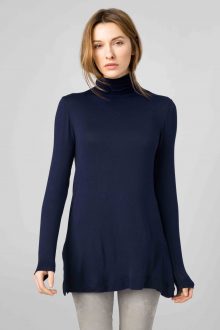 Scrunch Neck Tunic - Kinross Cashmere