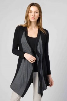 Color Block Cardigan - Kinross Cashmere