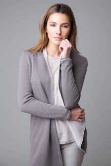 Reversible Cardigan - Kinross Cashmere