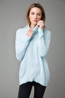 Cowl Neck Pullover - Kinross Cashmere