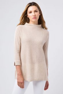 Easy Funnel Pullover - Kinross Cashmere