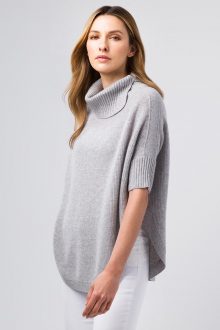 Rounded Hem Splitneck Cowl - Kinross Cashmere