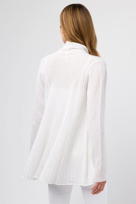 Back Detail Cardigan - Kinross Cashmere