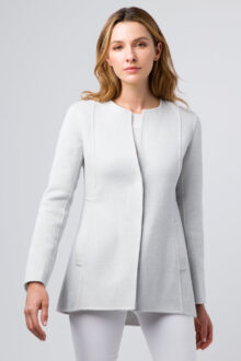 Rounded Hem Jacket - Kinross Cashmere