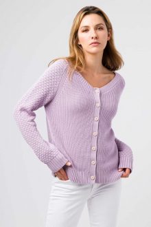 Front to Back V Cardigan - Kinross Cashmere