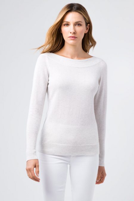 Shaped Boatneck - Kinross Cashmere