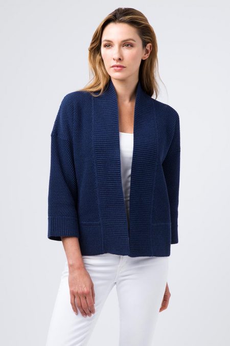 Micro Bobble Cardigan - Kinross Cashmere