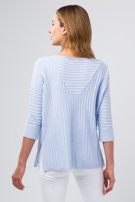 Ottoman Rib Pullover - Kinross Cashmere