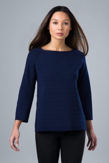 Ottoman Rib Boatneck - Kinross Cashmere