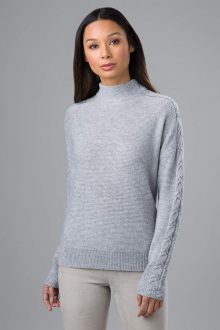 Mixed Rib Mock - Kinross Cashmere