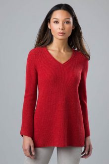 Easy Rib Vee - Kinross Cashmere