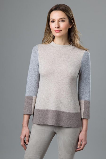 Colorblock Funnel - Kinross Cashmere