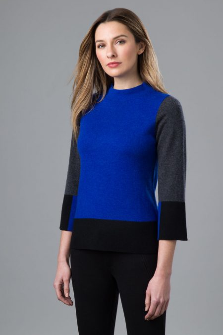 Colorblock Funnel - Kinross Cashmere