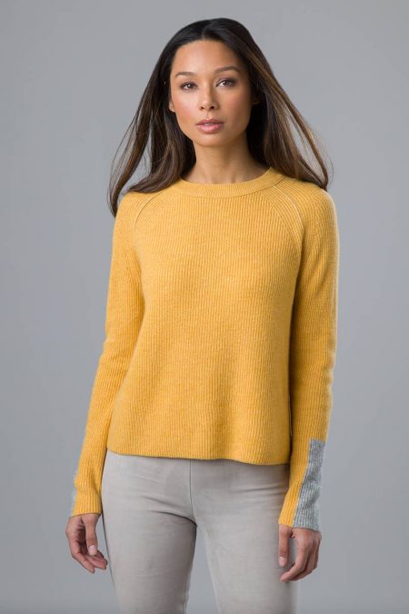 Crop Rib Crew - Kinross Cashmere