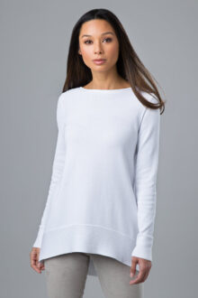 Round Hem Pullover - Kinross Cashmere