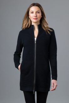 Zip Mock Duster - Kinross Cashmere