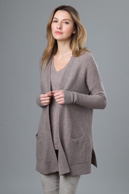 Garter Stitch Cardigan - Kinross Cashmere