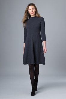 Mock Neck Dress - Cashmere