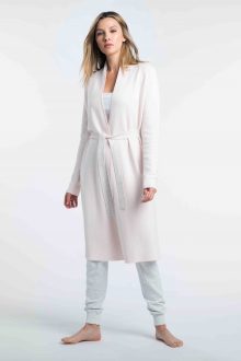 Reversible Long Belted Cardigan - Kinross Cashmere