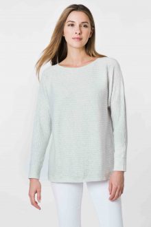 Hi Low Rib Pullover - Kinross Cashmere