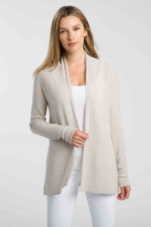 FWT Textured Cardigan - Kinross Cashmere