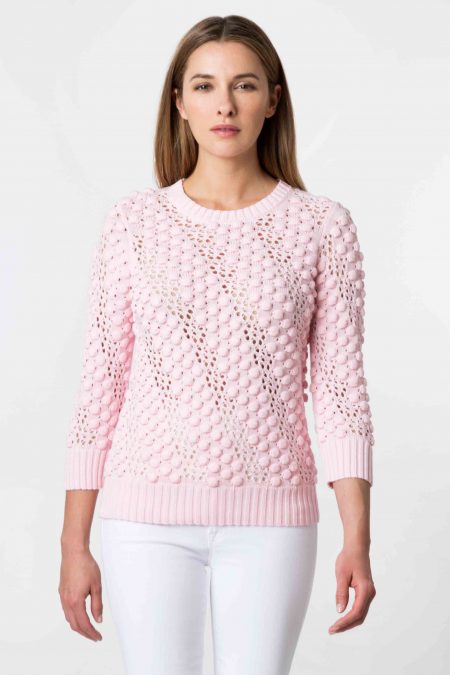 Bobble Pullover - Kinross Cashmere