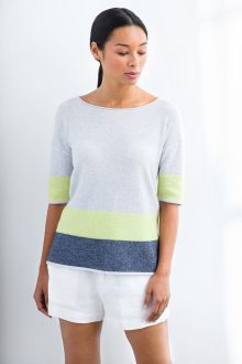 Easy Jacquard Pullover - Kinross Cashmere