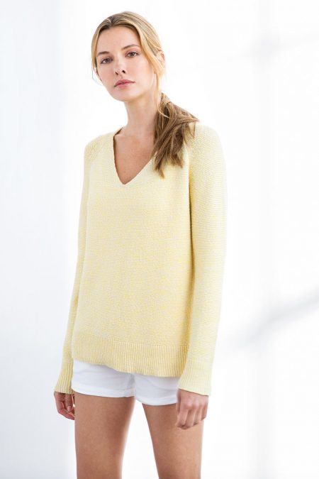 Easy Vee Pullover - Kinross Cashmere