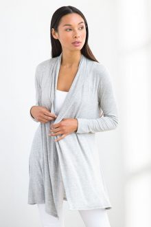 Flounce Back Cardigan - Kinross Cashmere