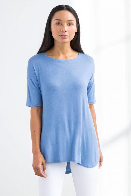 Pleat Back Tee - Kinross Cashmere