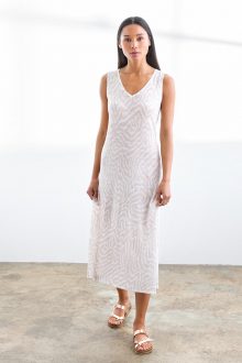 Faux Bois Dress - Kinross Cashmere