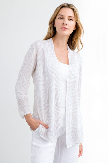 Faux Bois Cardigan - Kinross Cashmere