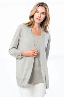 Linen Drape Cardigan - Kinross Cashmere