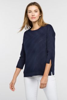 Pointelle Easy Pullover - Kinross Cashmere