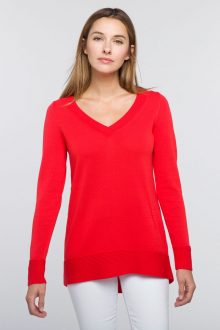 Rounded Hem Vee - Kinross Cashmere