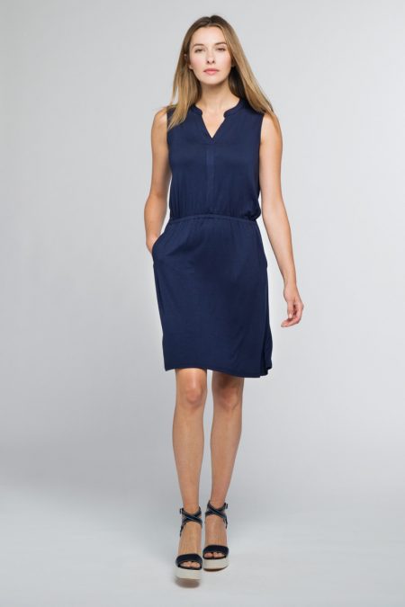 Drawstring Dress - Kinross Cashmere