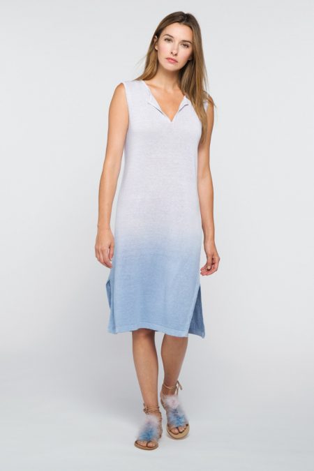 Ombre Stripe Dress - Kinross Cashmere