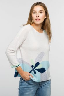 Floral Pullover - Kinross Cashmere