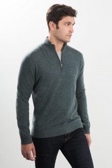 Classic 1/4 Zip Mockneck Kinross Cashmere