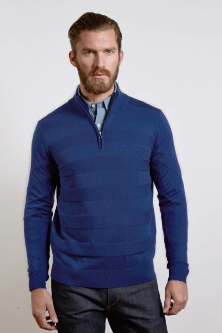 Gmt Dyed Qtr Zip Mock Kinross Cashmere