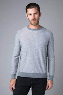 Feeder Stripe Crew - Kinross Cashmere