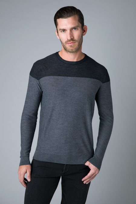 Feeder Stripe Crew - KInross Cashmere