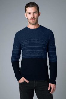 Modern Fairisle Crew - Kinross Cashmere