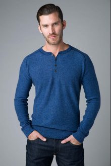 Coverstitch Henley - Kinross Cashmere