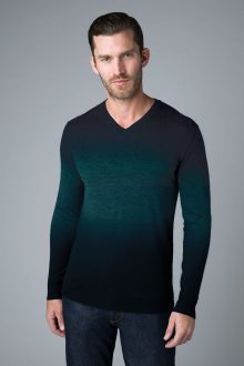 Ombre Vneck - Kinross Cashmere