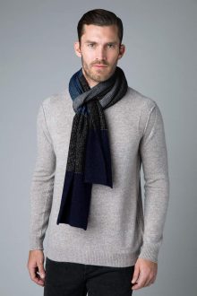 Marled Rib Scarf - Kinross Cashmere