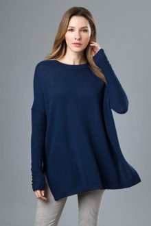 Easy Ballet Neck Pullover - Kinross Cashmere