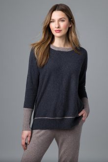 Hi Lo Sweatshirt - Kinross Cashmere