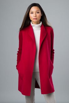 Rib Sleeve Coat - Kinross Cashmere